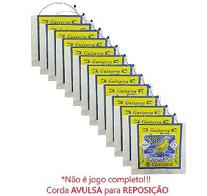 KIT 12 Corda AVULSA guitarra 3a SOL 016 GIANNINI Canario