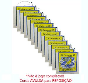 KIT 12 Corda AVULSA guitarra 3a SOL 016 GIANNINI Canario