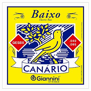 Encordoamento baixo 4 Cordas 040 GIANNINI Canario