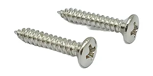 2 parafuso jack plate GUITARRA 2.5 X15MM niquelado