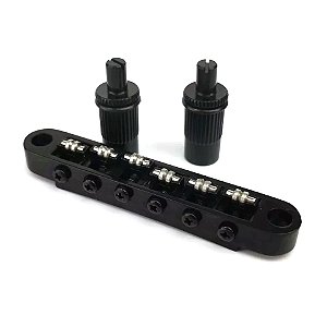 Ponte fixa guitarra Preta ROLLER Tune-o-matic RTM25BK