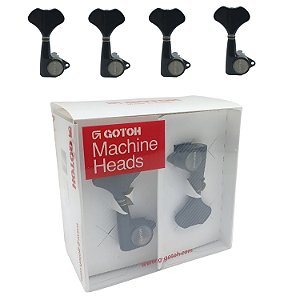 Tarraxa baixo 4 cordas Gotoh GB707 em linha L4 PRETO BK