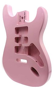 Corpo MXP guitarra stratocaster em ASH Rosa Pink