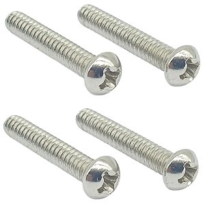 4 Parafuso Niquel Captador SINGLE Guitarra Strat 3,5X20 MXP