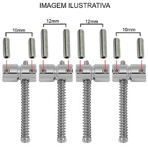 10 Parafuso INOX altura Saddle carrinho BAIXO 10mm 12mm MXP