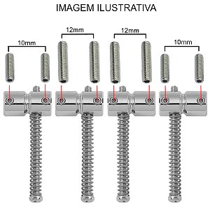 10 Parafuso INOX altura Saddle carrinho BAIXO 10mm 12mm MXP