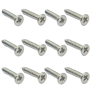 12 Parafuso rebaixador corda guitarra 2.2X13mm Cromado MXP