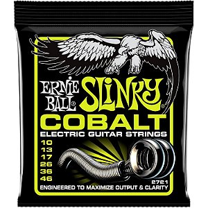 Encordoamento Ernie Ball guitarra 010 Slinky Cobalt P02721