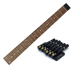 KIT Braço HEADLESS guitarra 6 cordas + PONTE alumínio NOVA