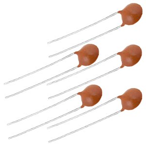 KIT 5 Capacitor ceramico disco Guitarra .001uF 50v