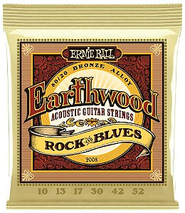 Encordoamento ERNIE BALL violao aço 010 Earthwood P02008