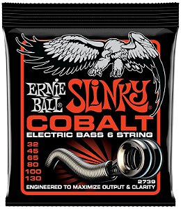 Encordoamento Ernie Ball baixo 6 cordas 045 P02739 COBALT