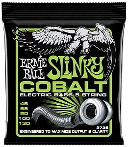 Encordoamento Ernie Ball baixo 5 cordas 045 P02736 COBALT