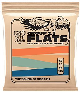 Encordoamento ERNIE BALL baixo 4C 045 Flatwound P02805