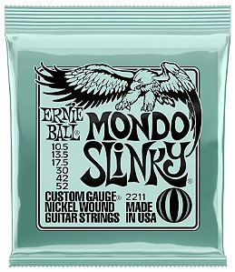 Encordoamento ERNIE BALL guitarra MONDO 10,5 P02211 hibrida