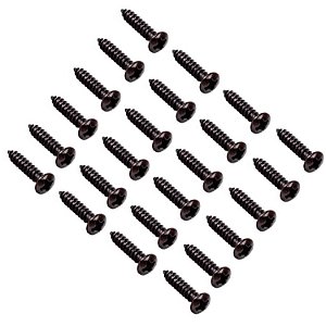 KIT 24 Parafuso Preto Para Escudo Guitarra Baixo 3mm X 14mm
