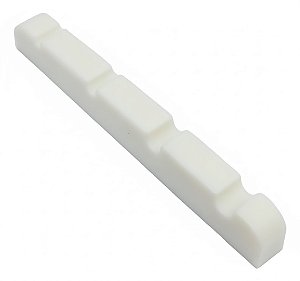 Nut Pestana Grafite Para Baixo 4 Cordas Branco 43mm DOLPHIN