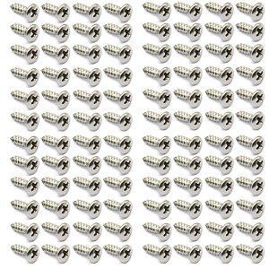 100 parafuso INOX OVL escudo guitarra STRATO 2,9 X 9,5mm MXP