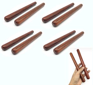 KIT 4 pares Clave madeira REDWOOD 25cm MXP CLA25