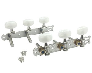 Tarraxa DOLPHIN Pino Fino Cromada para violão cordas de aço