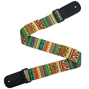 Correia ukulele alça MXP colorida ETNICO TRIBAL MOD2