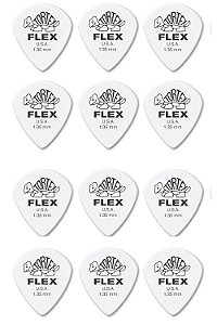 12 Palheta Jazz III Branca DUNLOP 468P 1.35 jazz3 Guitarra
