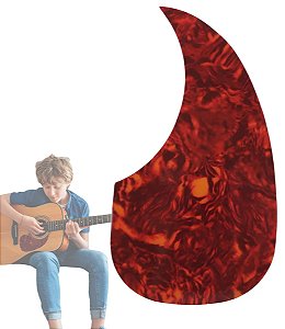 Escudo autocolante MXP para Violão Gota Cor Shell Tortoise