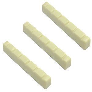 3 Nut pestana violão clássico em ABS Creme 09x06x52mm MXP
