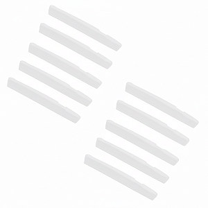 Kit 10 Rastilho Violao Aço Branco 74,7x03x10mmDolphin DA320M