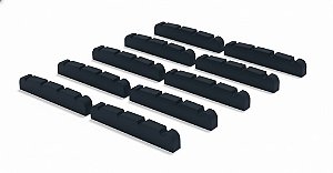 KIT 10 Nut Pestana grafite para baixo 4C Preto 43MM DOLPHIN