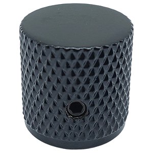 Knob guitarra TELE metal PRETO Flat c parafuso MXP KN039BK