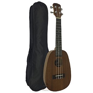 Ukulele abacaxi concert sapele natural malibu 23 c/ capa