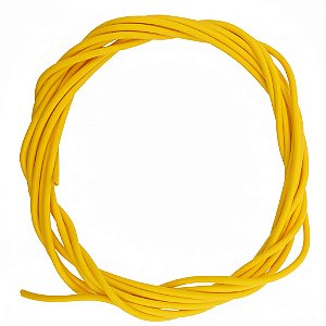 Fio 2 metro eletrica guitarra Luthier 0,30mm 22AWG AMARELO