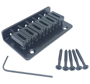 Ponte guitarra Fixa Hardtail Preta MXP 509BK