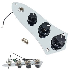Kit control plate eletrica baixo Jazz Bass completa pots MXP