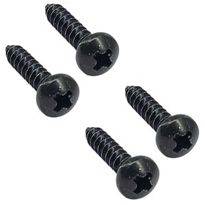 4 Parafusos p Jack Plate e Tampo guitarra PRETO MXP 2913PAN