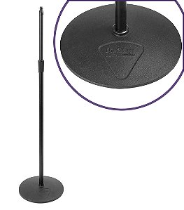 Pedestal de microfone reto base redonda MS9210 On Stage