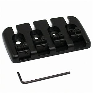 Ponte Fixa para Baixo de 4 Cordas Preto BS41 SPIRIT