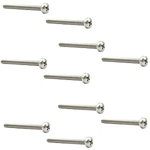 10 parafuso inox para captador humbucker guitarra 3x30mm mxp