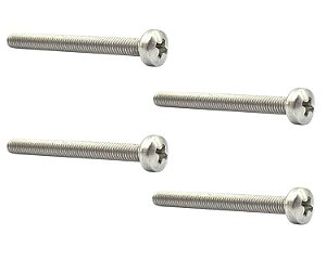 4 Parafuso Inox para captador humbucker guitarra 3x30mm MXP
