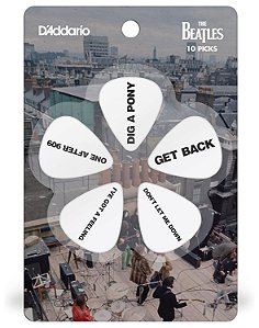 Kit 10 Palhetas BEATLES Get Back 1CWH610B8 Daddario Guitarra