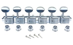 Tarraxa Guitarra 6 Linha Cromada J55S KLUSON Spirit KOREA
