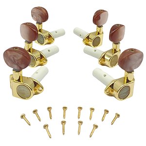Tarraxa Pino Grosso Violão Clássico J508BW Dourado - KOREA