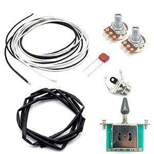 KIT ELETRICA Telecaster MXP 2 pot 250k chave BK fio jack