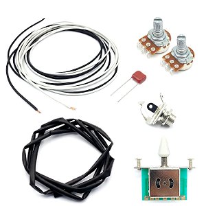 KIT ELETRICA Telecaster MXP 2 pot 250k chave WH fio jack