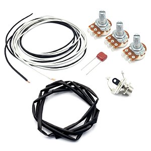 KIT ELETRICA baixo Jazz bass MXP 3 pot 250k fio jack