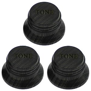 KIT 3 Knob Madeira fosco TONE Hardwood guitarra baixo