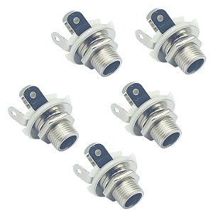 5 Jack Aberto mono P10 guitarra violao niquelado MXP CK100NI