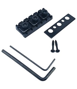 Trava guitarra lock nut Preto 43mm completo MXP