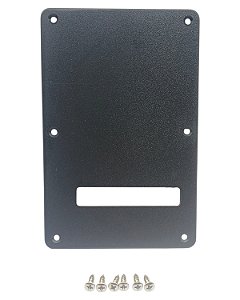Tampa traseira preta MXP TT30 para guitarra strato